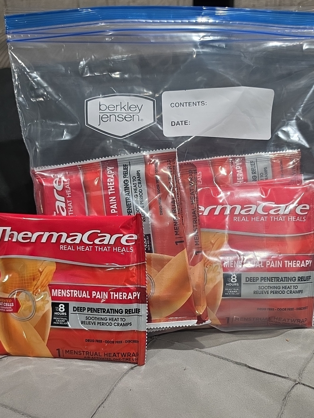 Menstrual Pain Therapy Heat Wraps - Red (13)